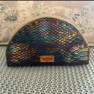 Vintage Consuela rattlesnake Sirena makeup bag HTF